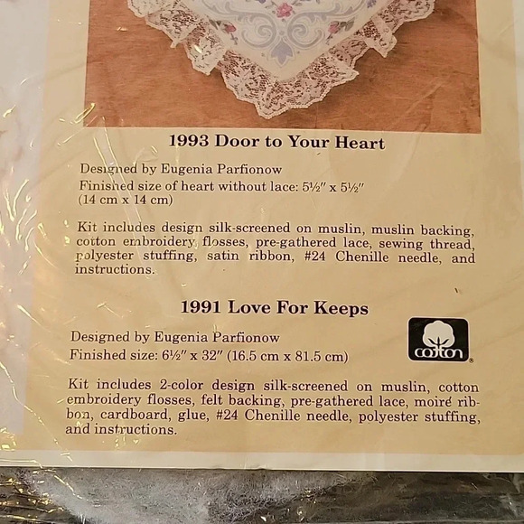 🌴3/$15🌴 The Creative Circle 1993 Door To Your Heart Needle Craft Kit - Picture 6 of 11